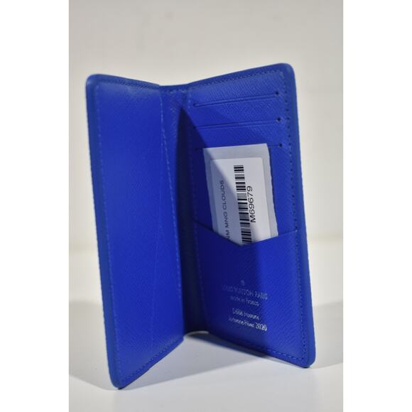 Louis Vuitton Clouds Virgil Blue White Monogram Logo Pocket Organizer Wallet - Picture 5 of 7